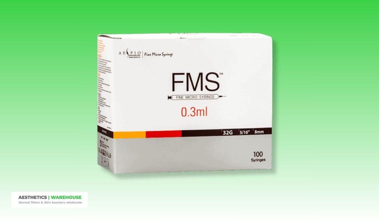 FMS Microfine 0.3ml 32G , 8 mm Insulin Needles (100 needles) - 1
