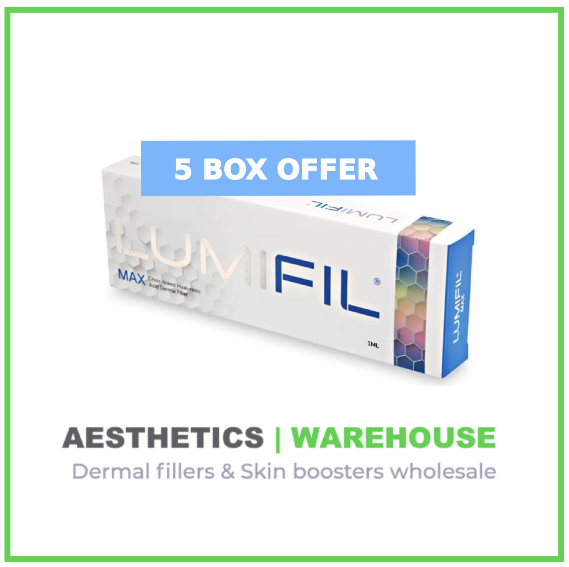 LUMIFIL MAX with Lidocaine *OFFER* (1.1ml) x 5 boxes