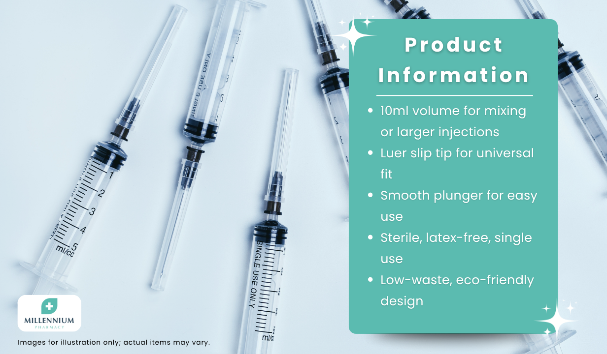 BD Emerald 10ml Syringes (100) - 2