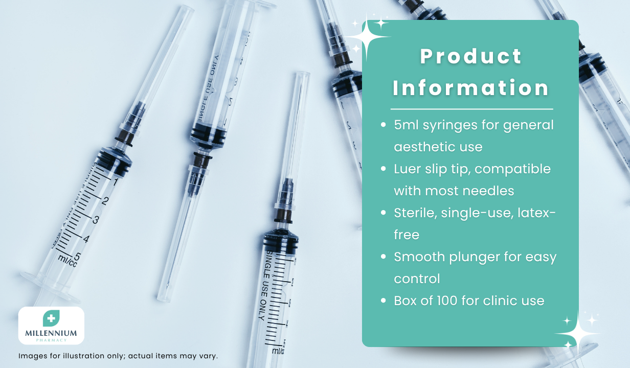 BD Emerald 5ml Syringes (100) - 2