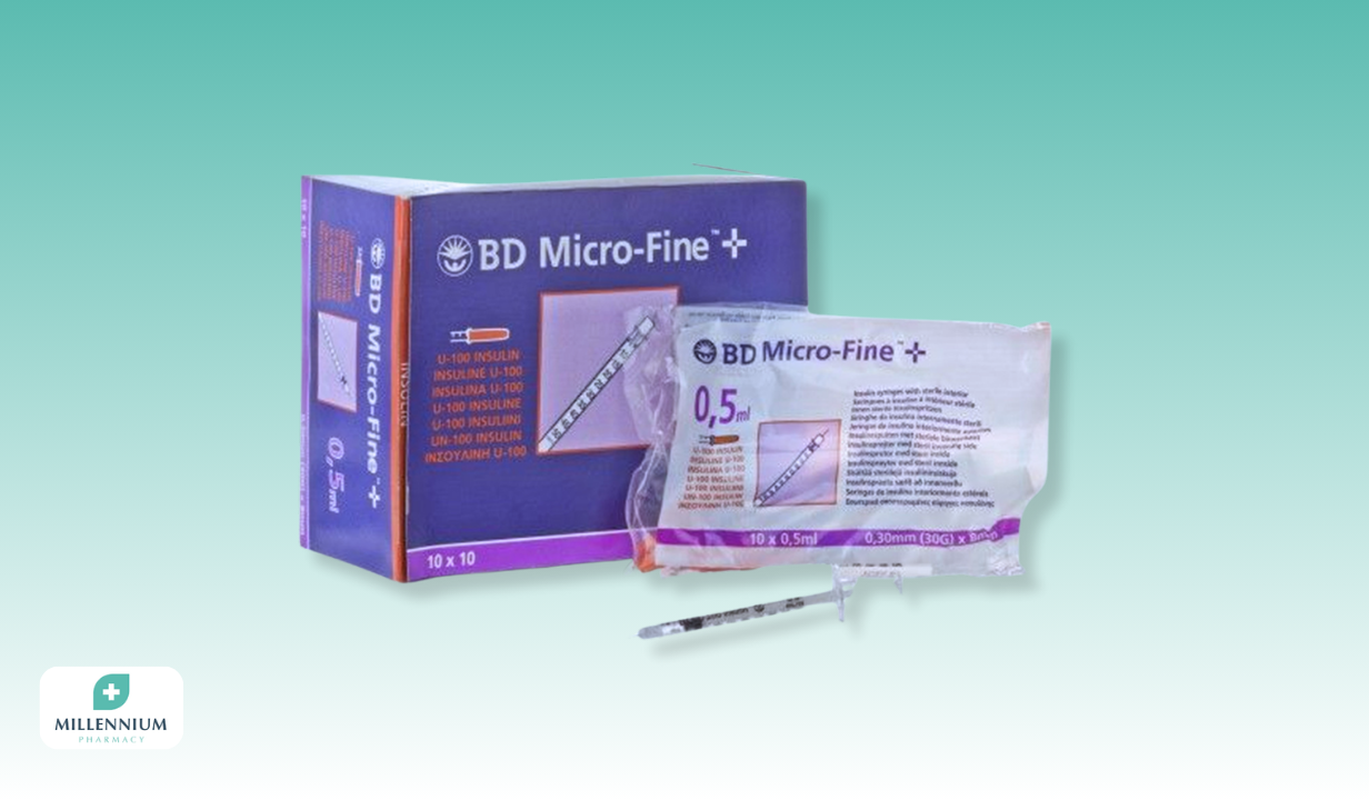 BD Microfine Syringe + Needle 0.5ml 30G (100) - 1