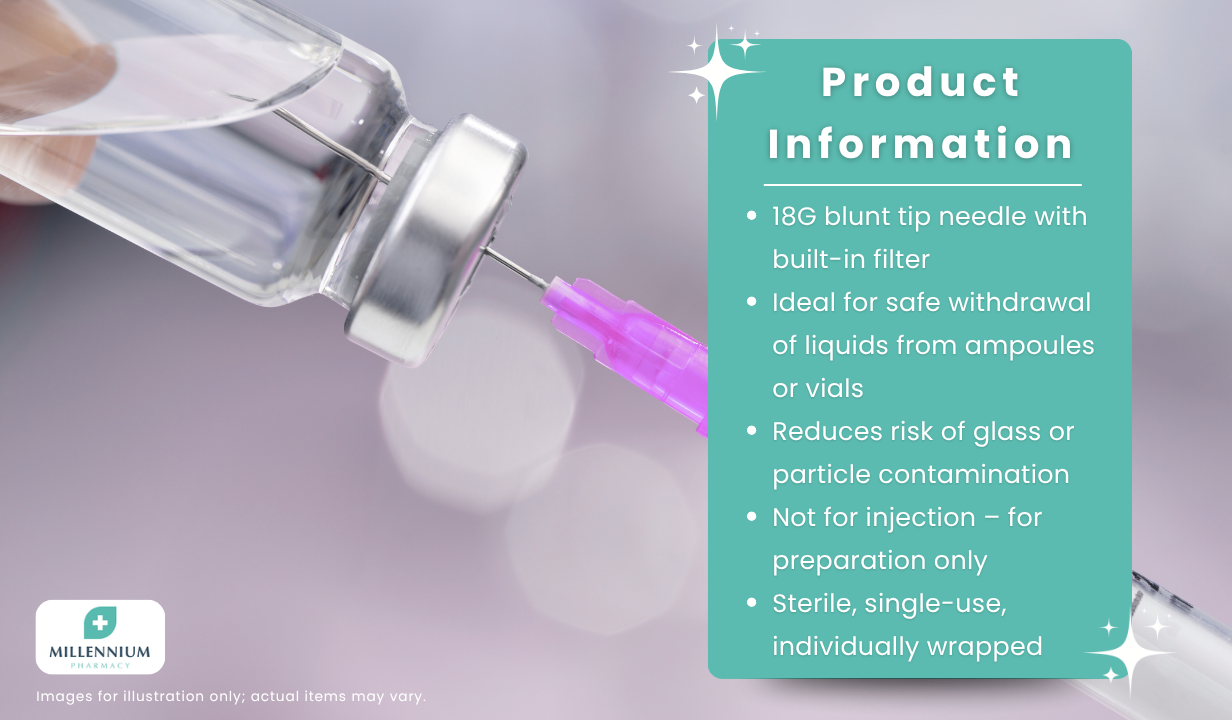 Blunt filter needles 18g (100) - 2