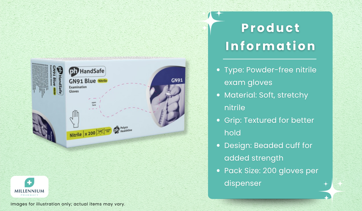 Nitrile Gloves Blue XS (200) - 3