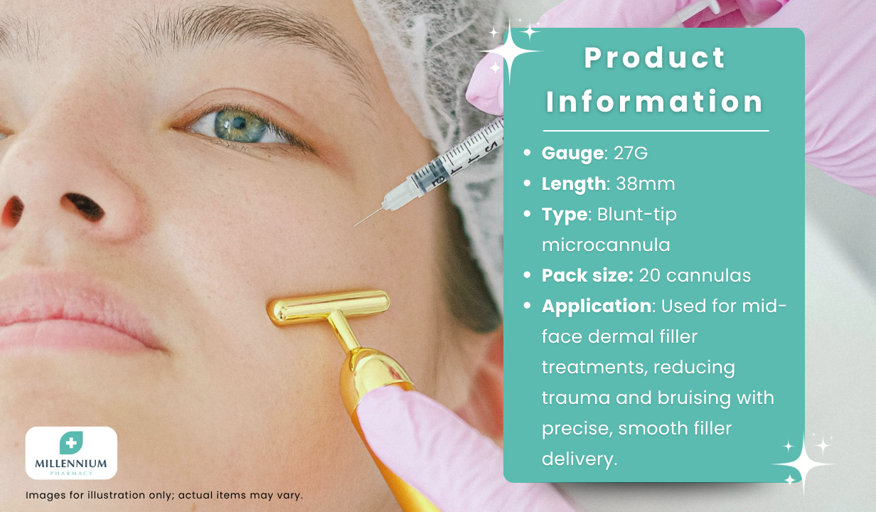 TSK Cannulas 27g x 38mm (Box of 20) - 2