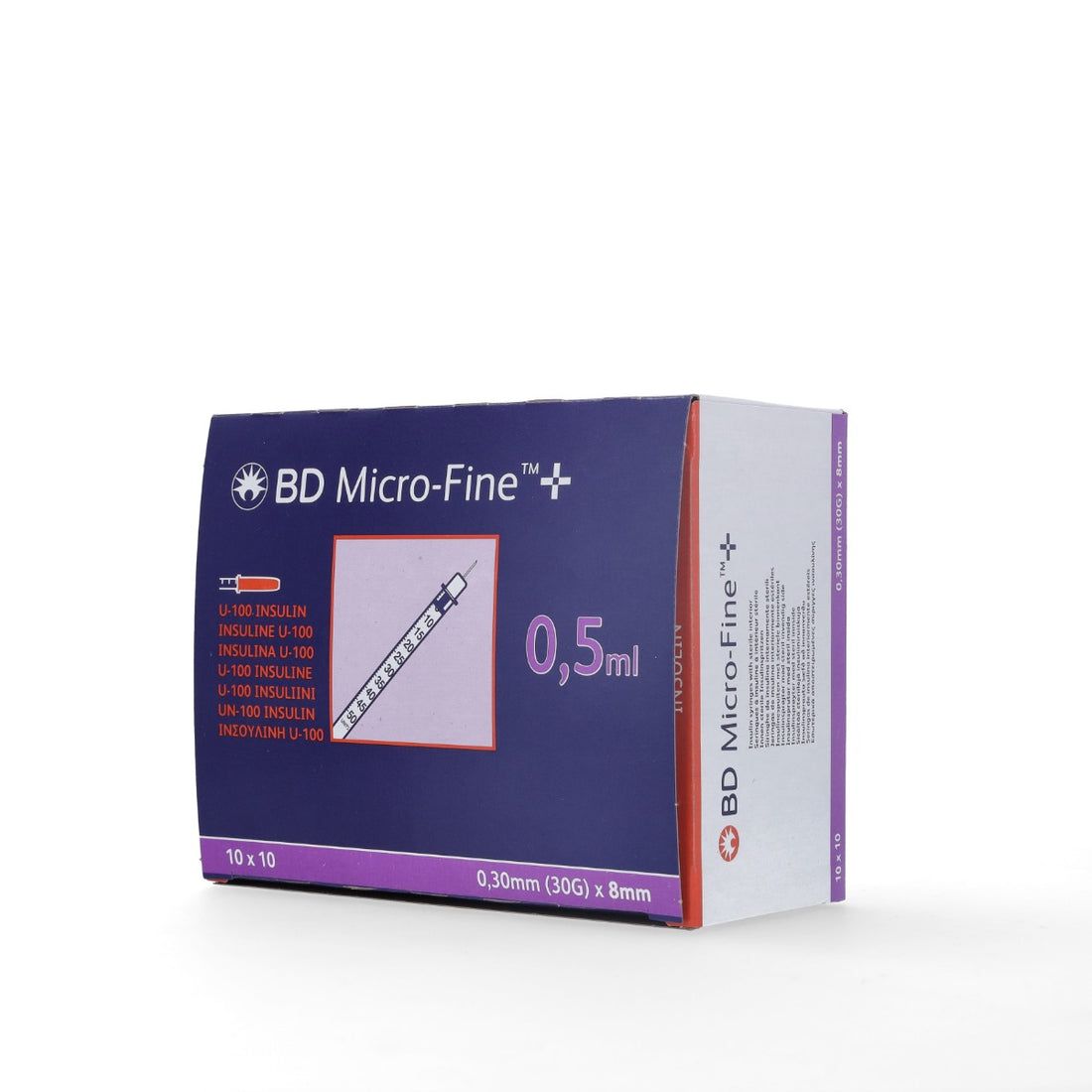 BD Micro-fine 0.5ml 30gx8mm (Packet of 10) - 1