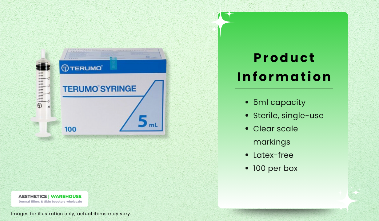 Terumo 5ml Syringes Box of 100 - 3