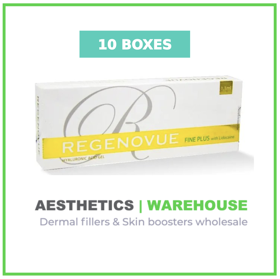 Regenovue Fine Plus (1.1 ml) 10 BOX MEGA BUNDLE - 1