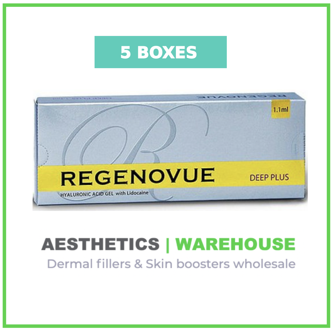 Regenovue DEEP Plus (1.1 ml) 5 BOX BUNDLE - 1
