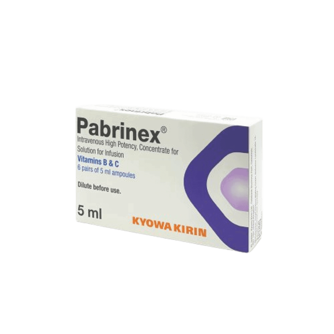 Pabrinex Intravenous (IV) High Potency, Concentrate for Solution for infusion 6 Pairs, Vitamin B & C - 1