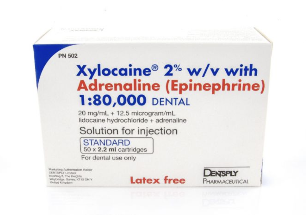 Xylocaine 2% Standard Cartridges - 2.2ml - 1