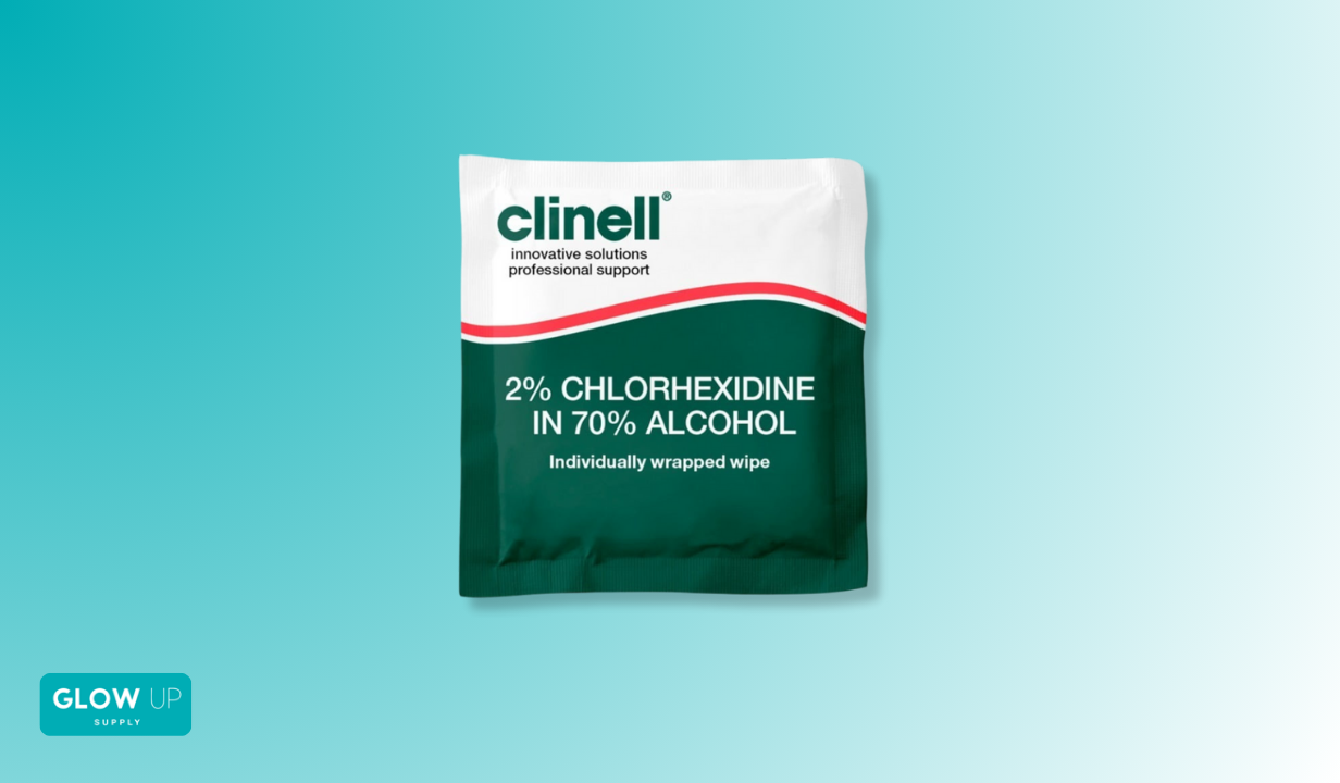 CLINELL 2% CHLORHEXIDINE DEVICE WIPES IN 70% ALCOHOL - BOX OF 240 - 2