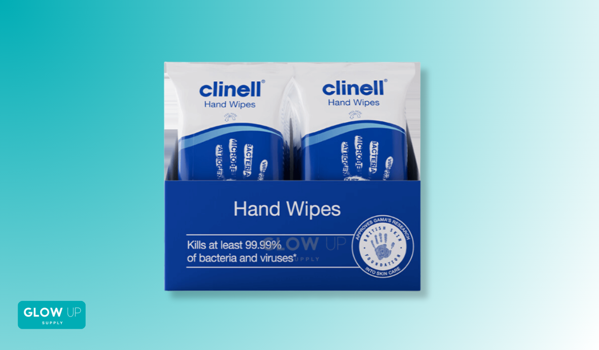 CLINELL ANTIMICROBIAL HAND WIPES – BOX OF 20 x 8 - 1