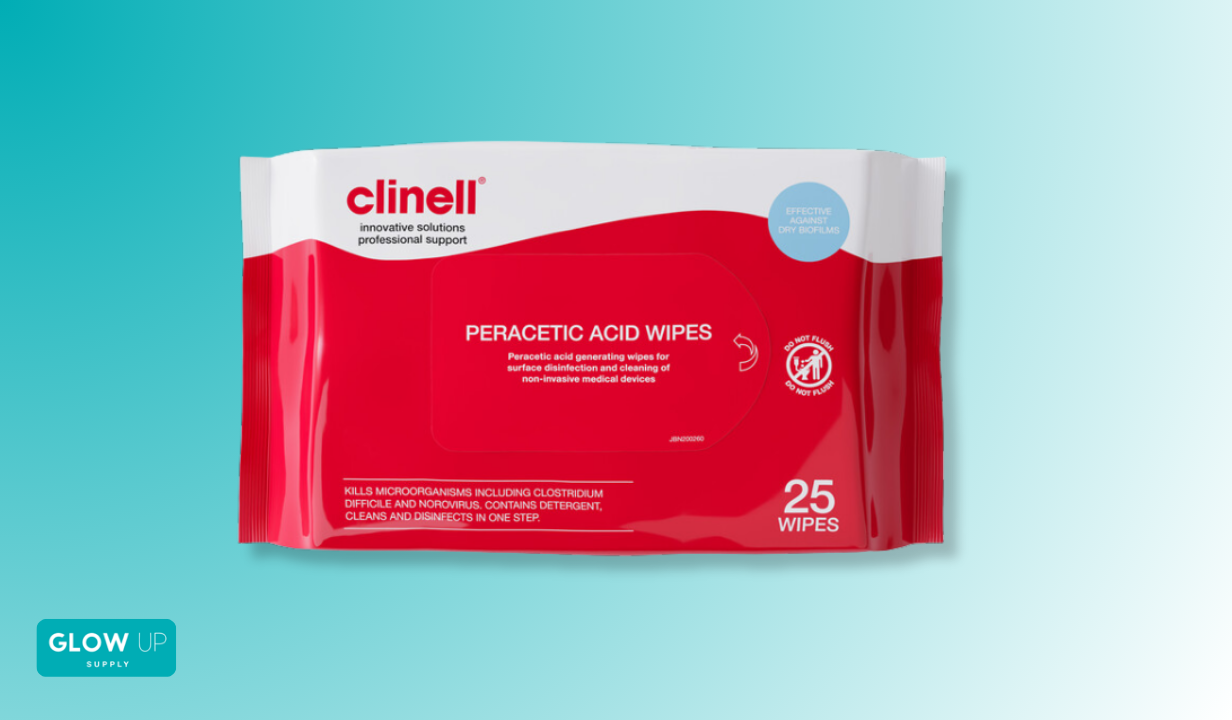 CLINELL PERACETIC ACID WIPES – SPORICIDAL - 1