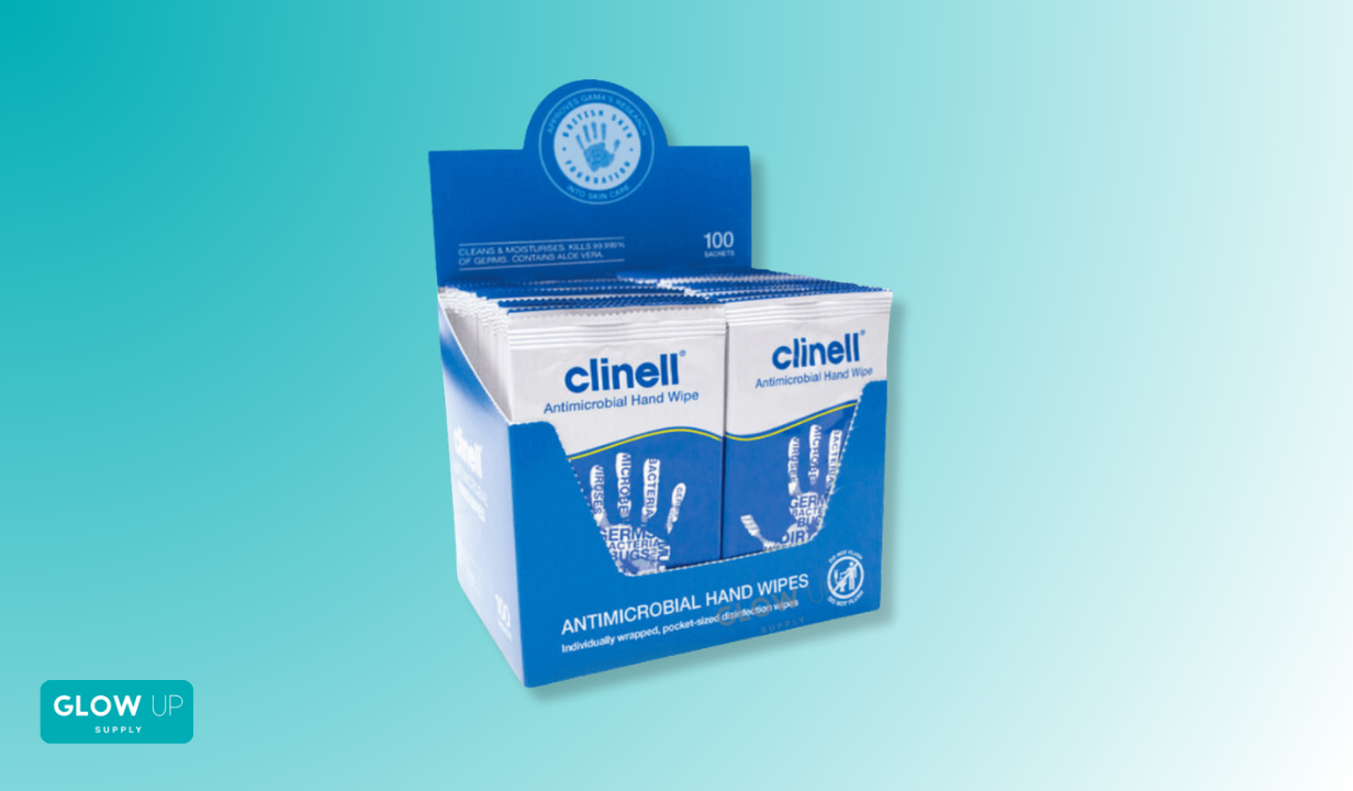 CLINELL ANTIMICROBIAL HAND WIPES – BOX OF 100 - 1