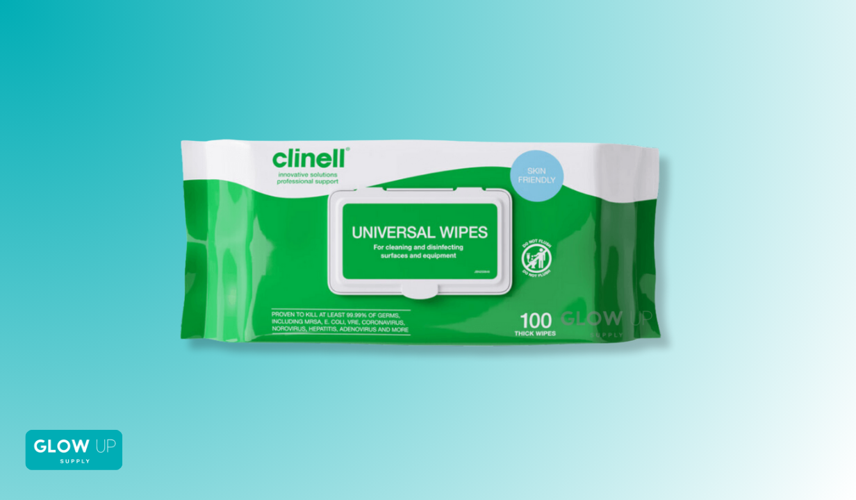 CLINELL EXTRA THICK UNIVERSAL WIPES - PACK OF 100 - 1