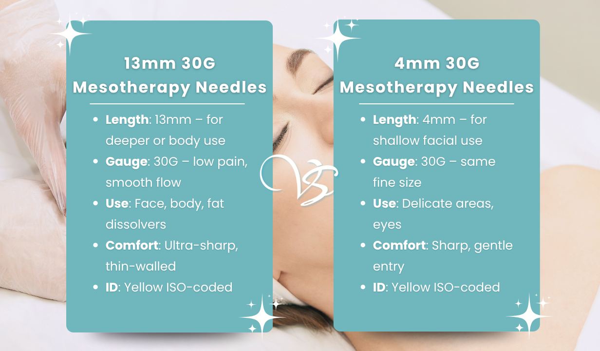 SET OF 25 30G X 13MM MESOTHERAPY NEEDLES - 4