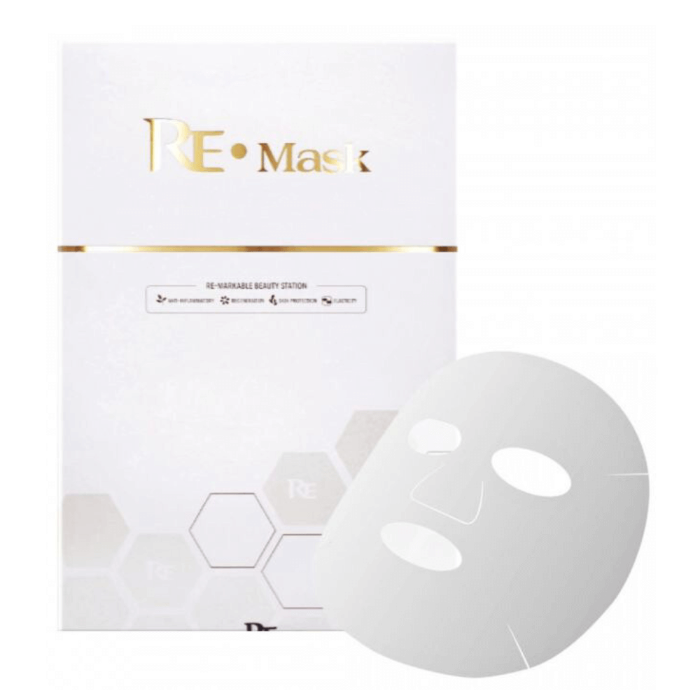 BOX OF 5 RE-MASK FACIAL SHEET MASKS WITH CAVIAR EXTRACT - 1