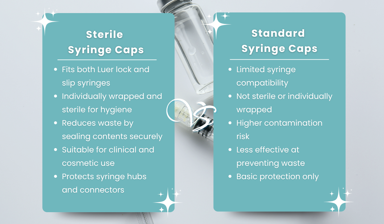 SET OF 25 STERILE SYRINGE CAPS - 4
