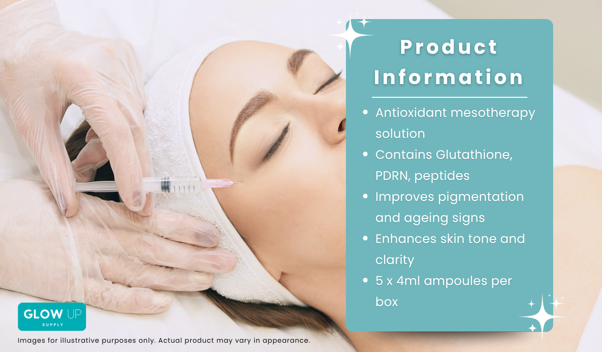 GLUTANEX GLOW AMPOULE - MESOTHERAPY - 5 x 4ML - 2