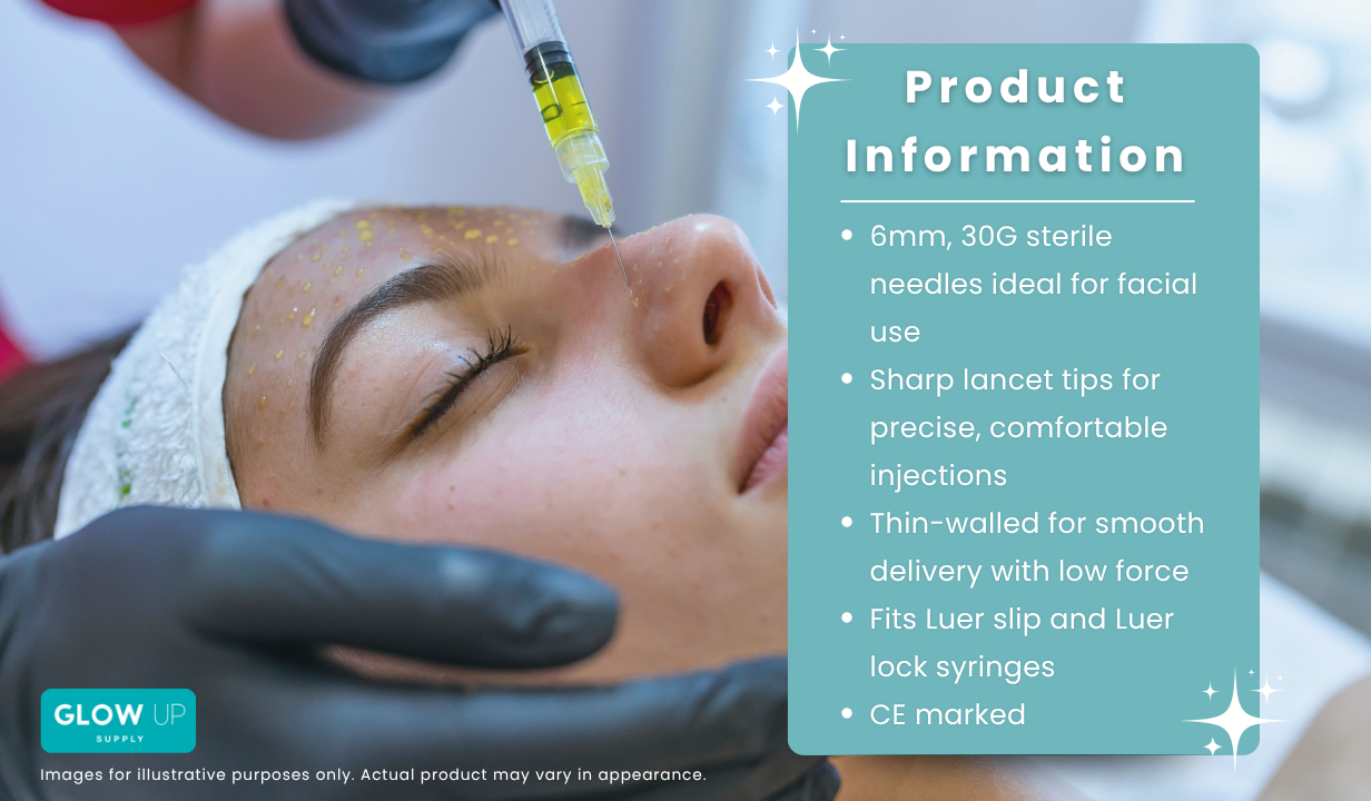 30G X 6MM MESOTHERAPY NEEDLES - PACK OF 25 - 3