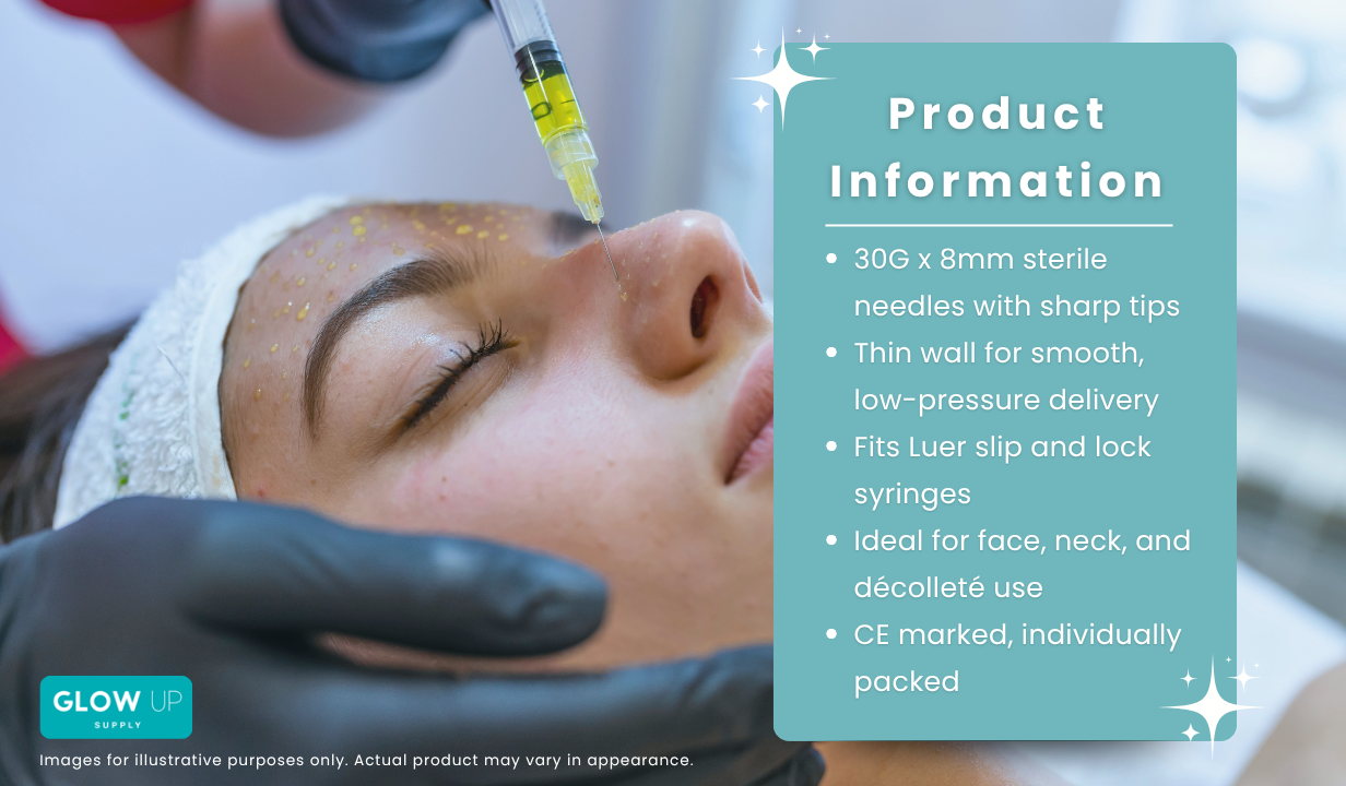 30G X 8MM MESOTHERAPY NEEDLES - PACK OF 25 - 3