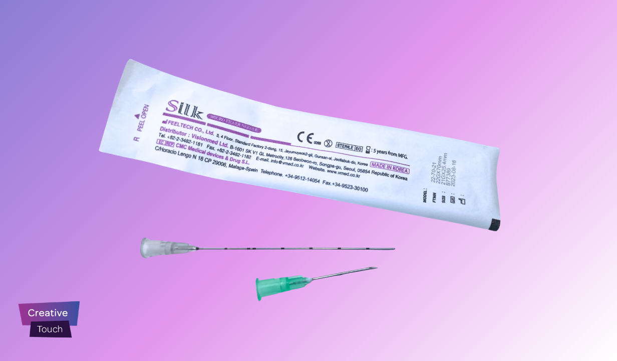 Silk BLUNT TIP CANNULA & NEEDLE 22G X 70MM - 4