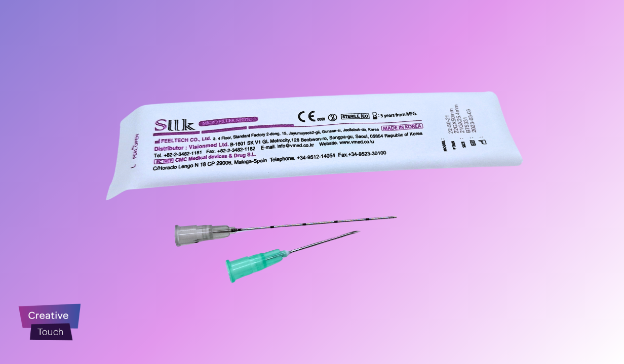 Silk BLUNT TIP CANNULA & NEEDLE 22G X 50MM - 4