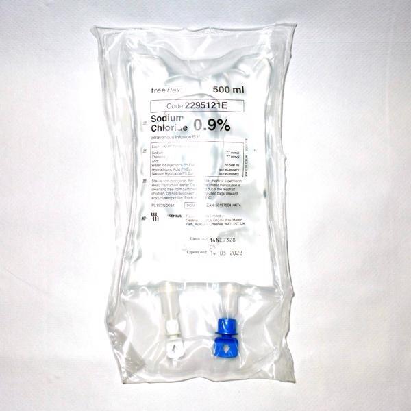 Sodium Chloride 0.9% 500ml Bag - 1