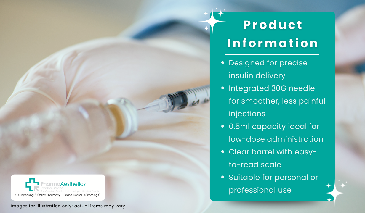 BD Microfine 0.5ml Insulin Syringe/needle 8mm/30G. - 3