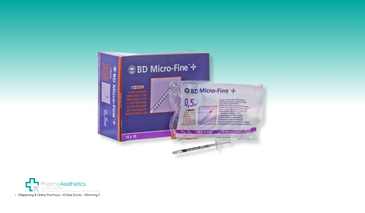 BD Microfine 0.5ml Insulin Syringe/needle 8mm/30G. - 1