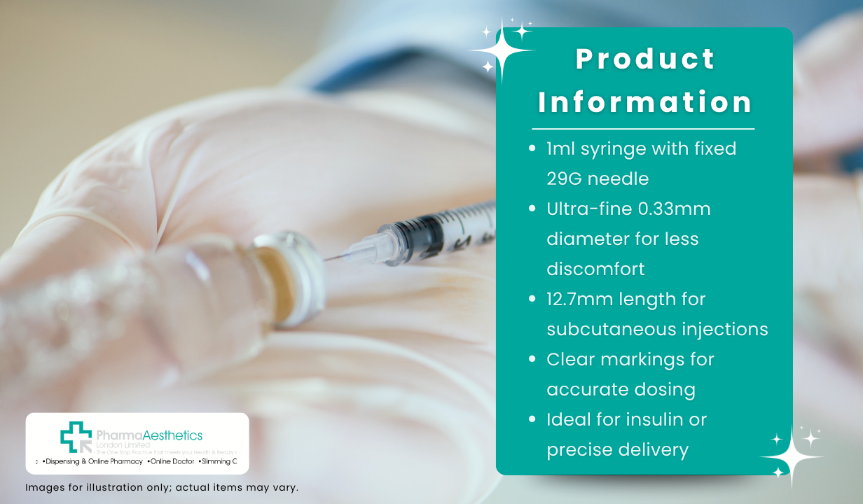 BD Microfine 1ml syringe with 0.33mm(29G) x 12.7mm needle - 3