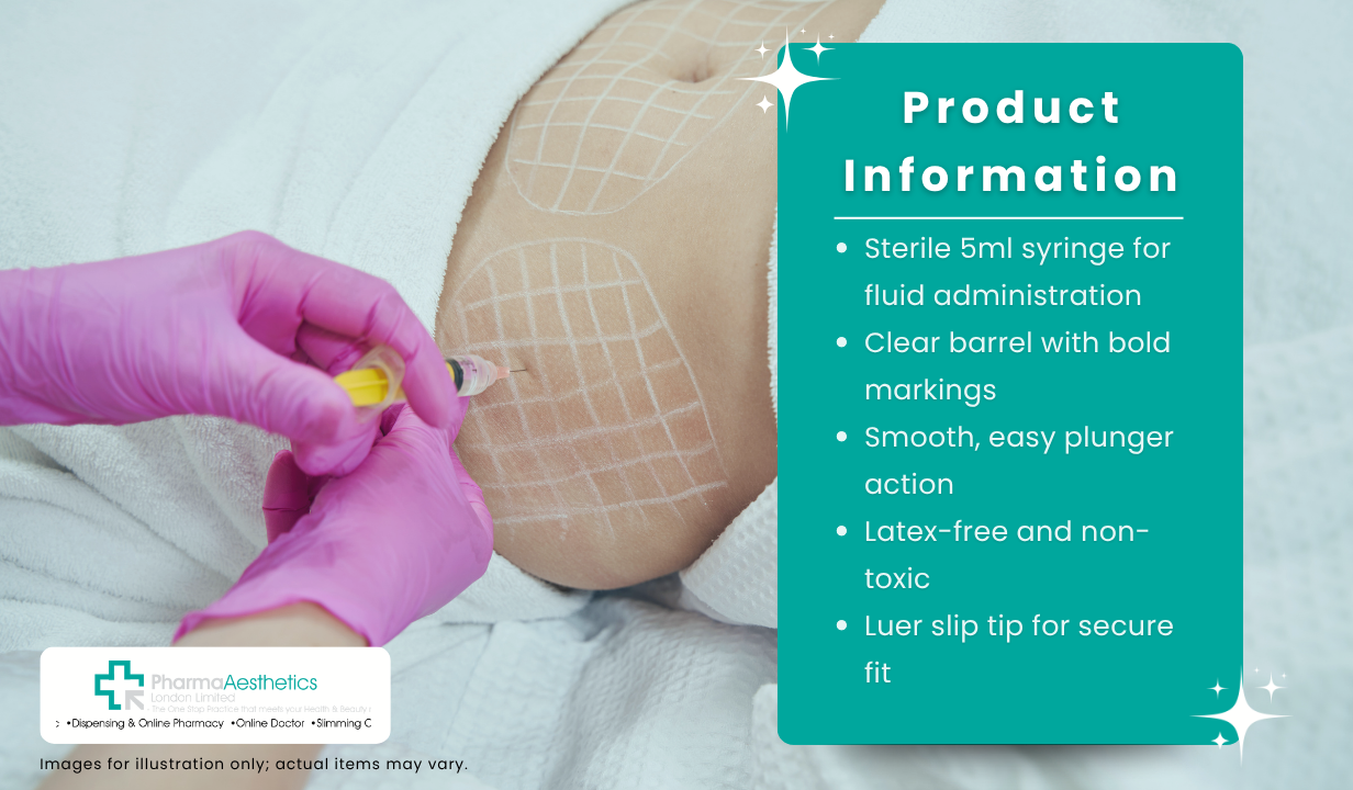 BD Plastipak 5ml Syringes Single. - 3