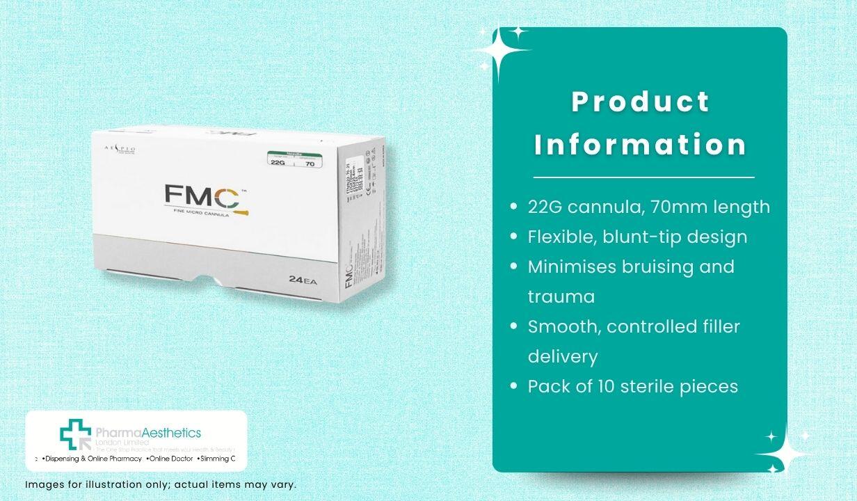 FMC Fine Micro Cannula 22G 70mm X 10 Pieces - 4