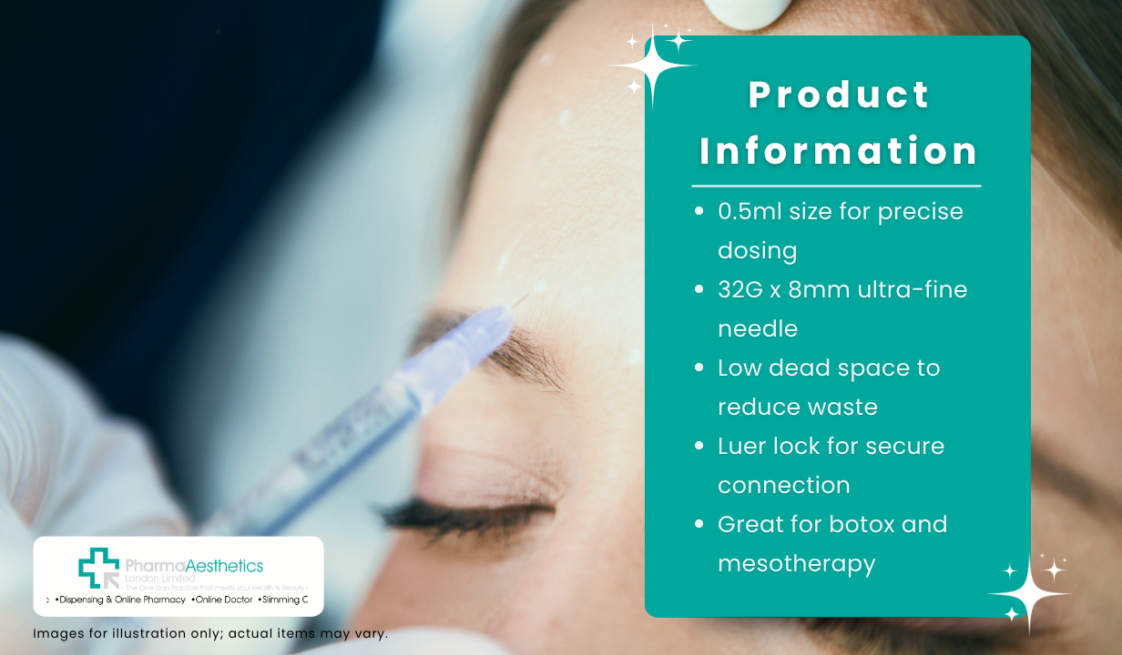 FMS Micro Syringe 0.5ml 32G x 8mm - 3