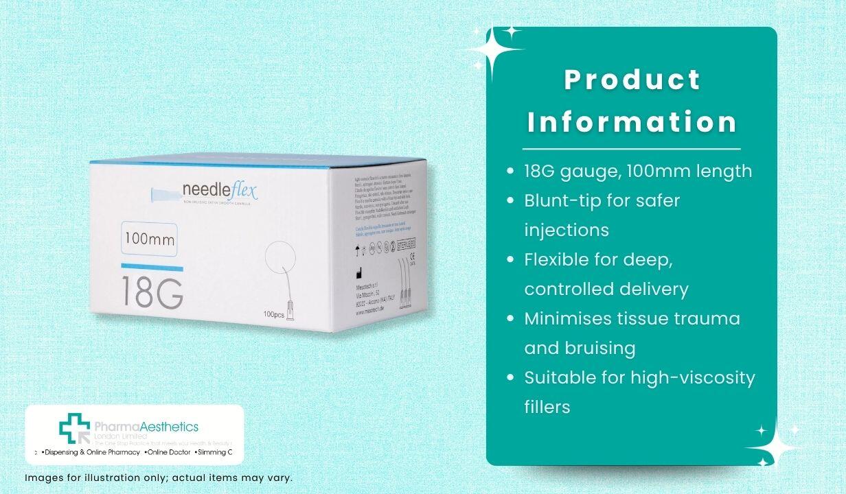 Needle Flex Cannulas 18G 100mm X 1 piece - 2