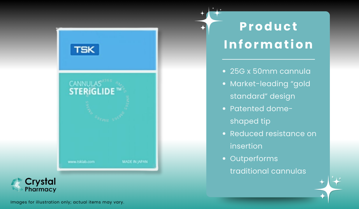 TSK STERIGLIDE CANNULA (25G X 50MM) - 3