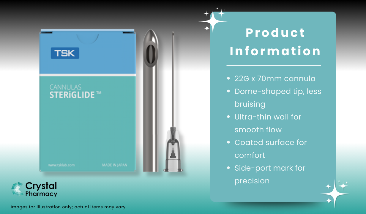 TSK CHS Cannula 22G x 70mm - 3