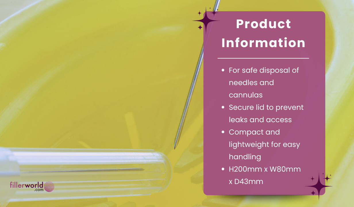 Sharpsguard - Yellow 0.5 litre Sharps bin - 3