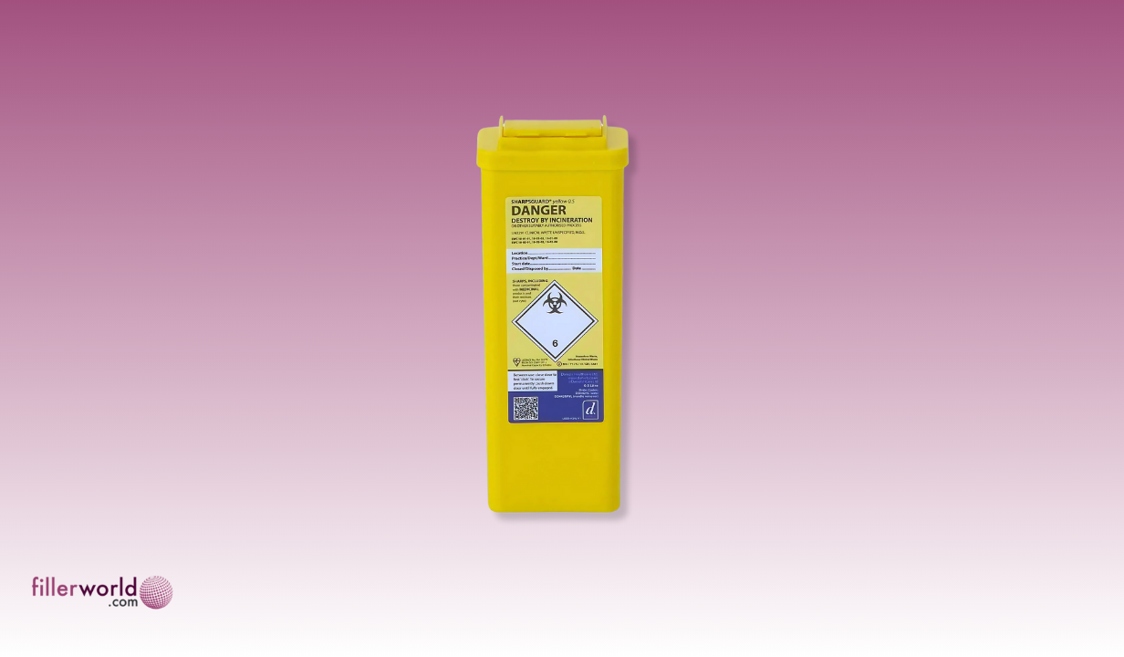 Sharpsguard - Yellow 0.5 litre Sharps bin - 1
