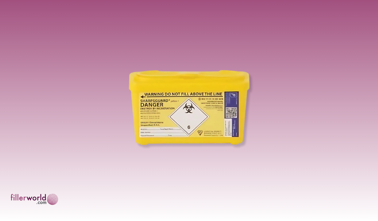 Sharpsguard - Yellow 1 litre Sharps bin - 1