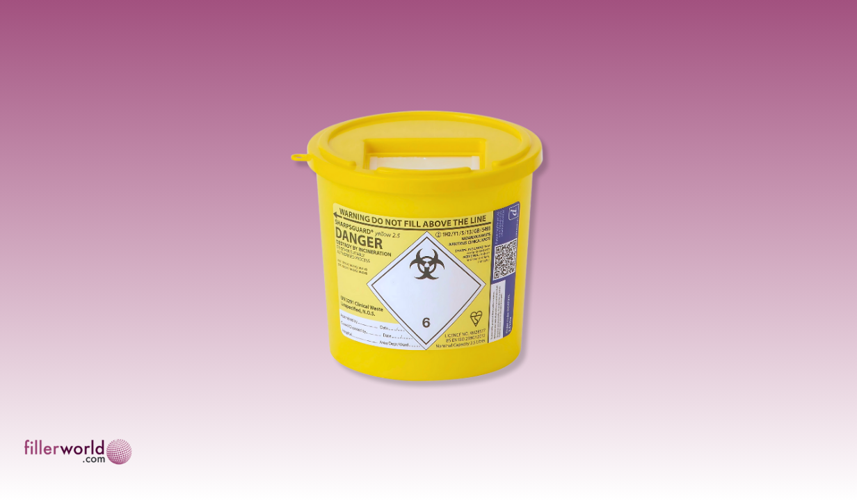 Sharpsguard - Yellow 2.5 litre Sharps bin - 1