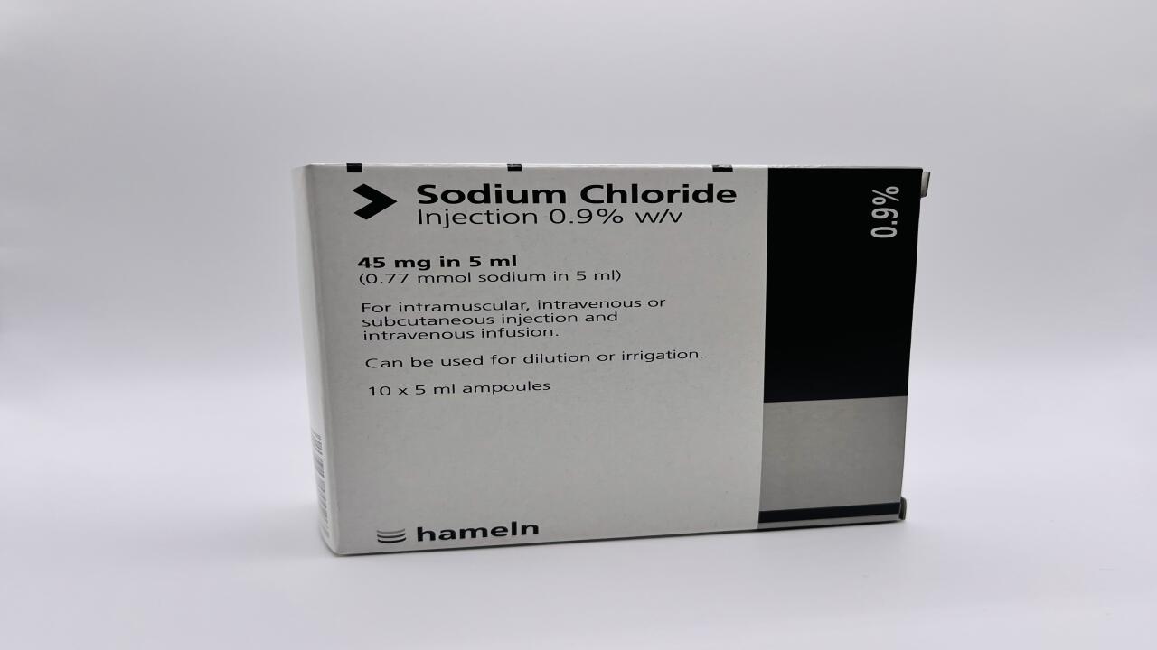 Sodium Chloride Saline Injection 0.9% 5mL (Pack of 10) - 1