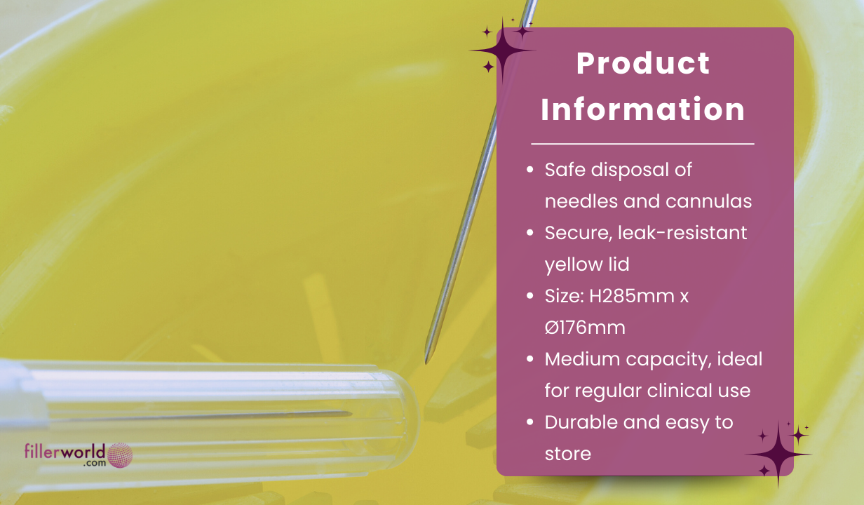 Sharpsguard - Yellow 5 litre Sharps bin - 2