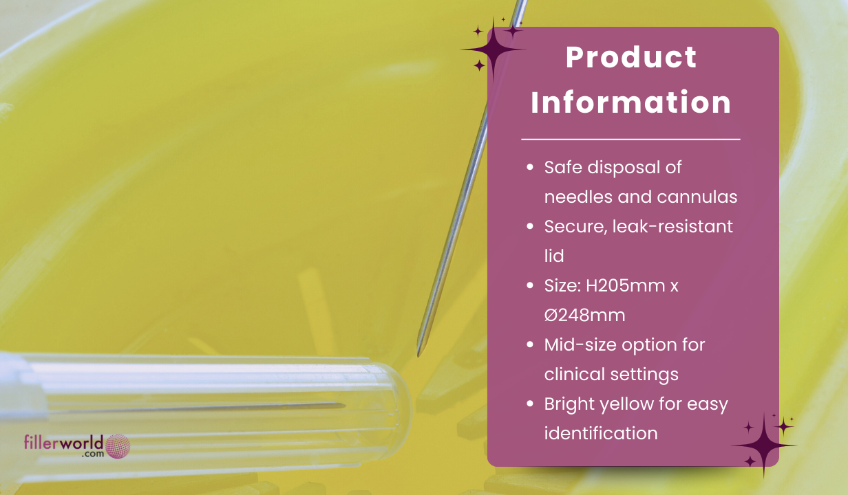 Sharpsguard - Yellow 7 litre Sharps bin - 3