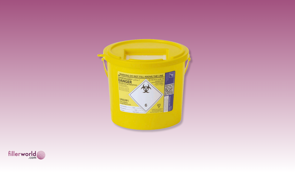 Sharpsguard - Yellow 7 litre Sharps bin - 1