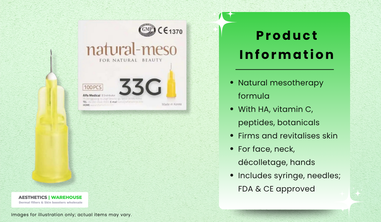 Natural Meso Needle (JTN) 33G Box Of 100 needles - 3