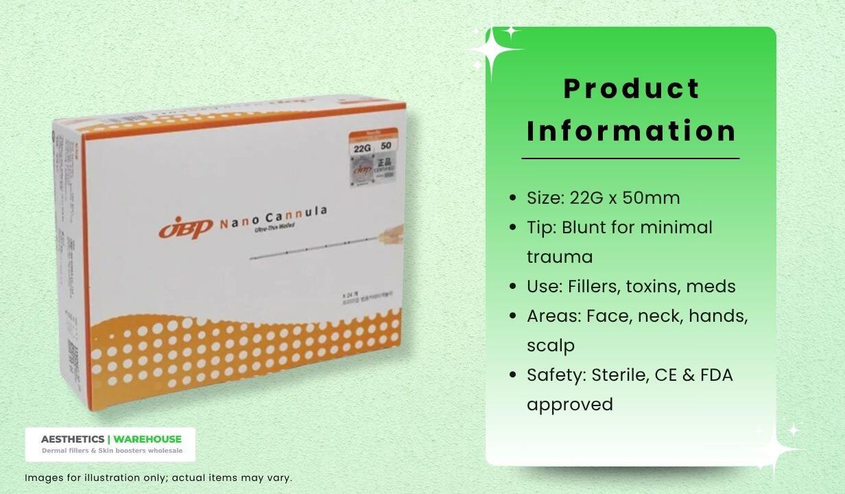 JBP Nanocannula 22g 50mm x 24 pieces - 2