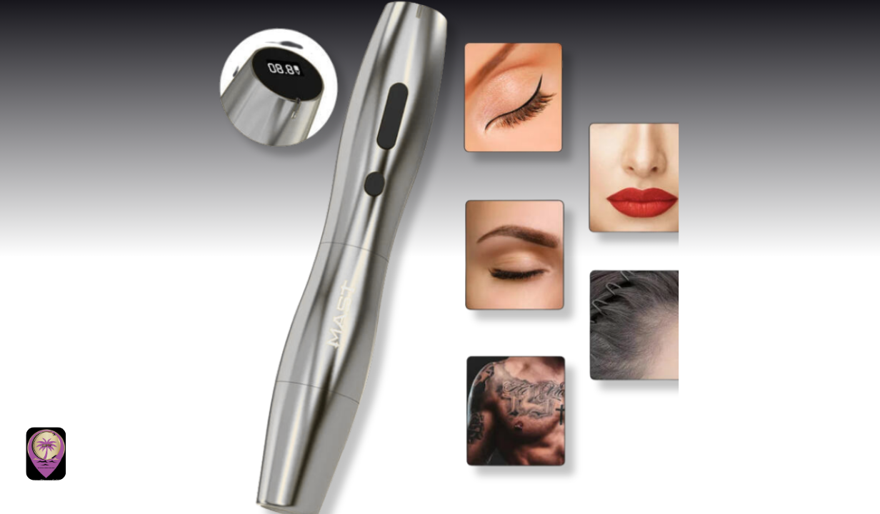 Dragonhawk Mast P20 Wireless SPMU Tattoo Pen - 2.5 mm Stroke - Colour Silver - 1