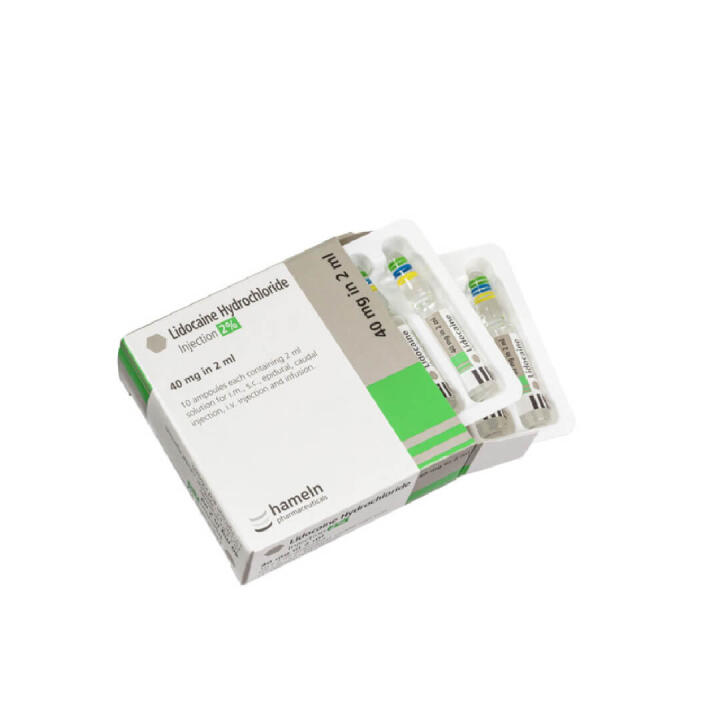 Lidocaine 2% Solution for Injection 1x2ml - 1