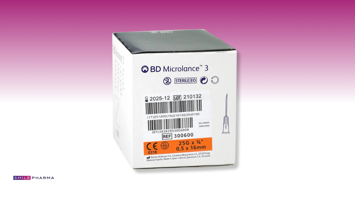 BD ORANGE 25G X 25MM (1") NEEDLE 100S - 4